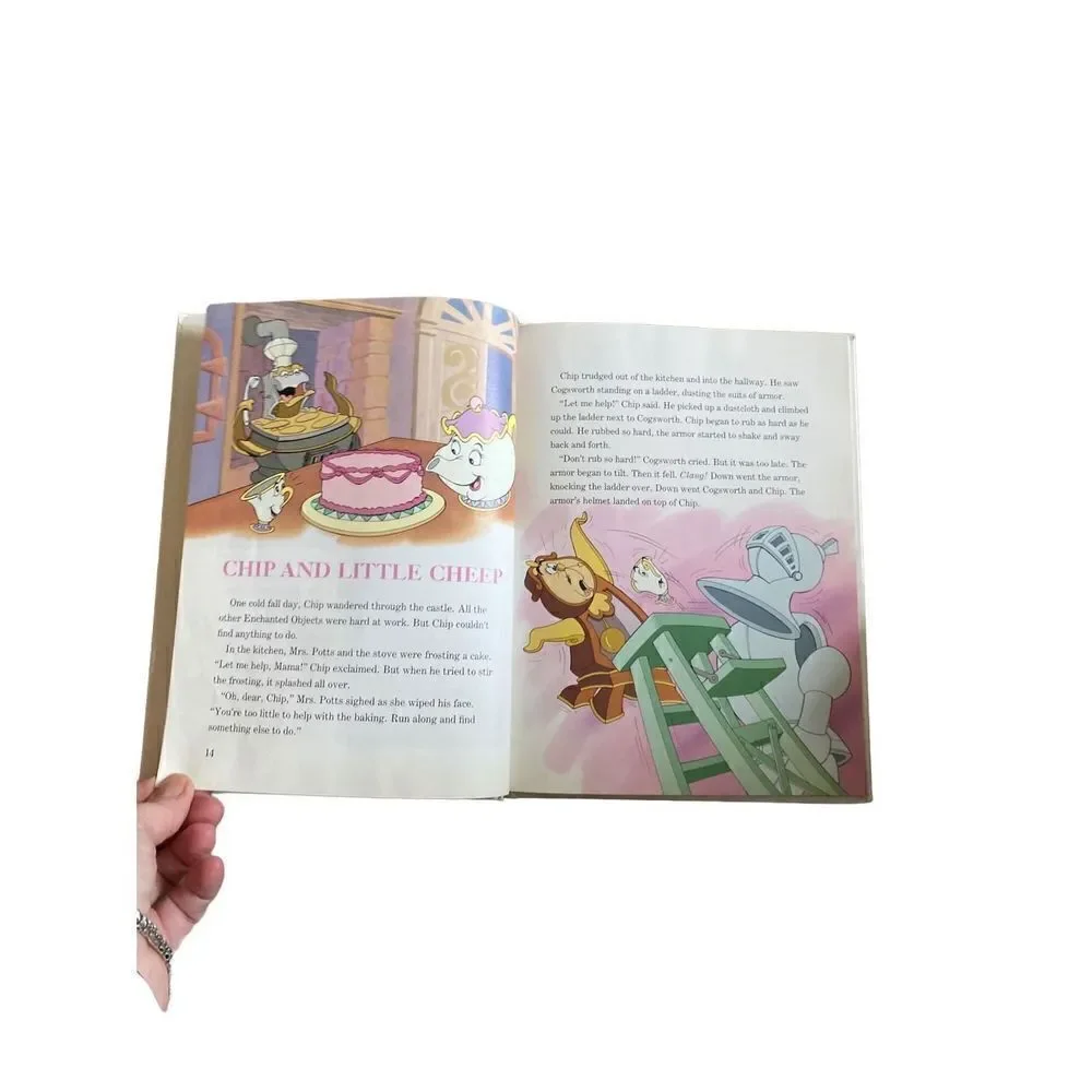 Vintage Disney hard cover yearbook 1994 color photos. Cartoon drawings 10 x 8.